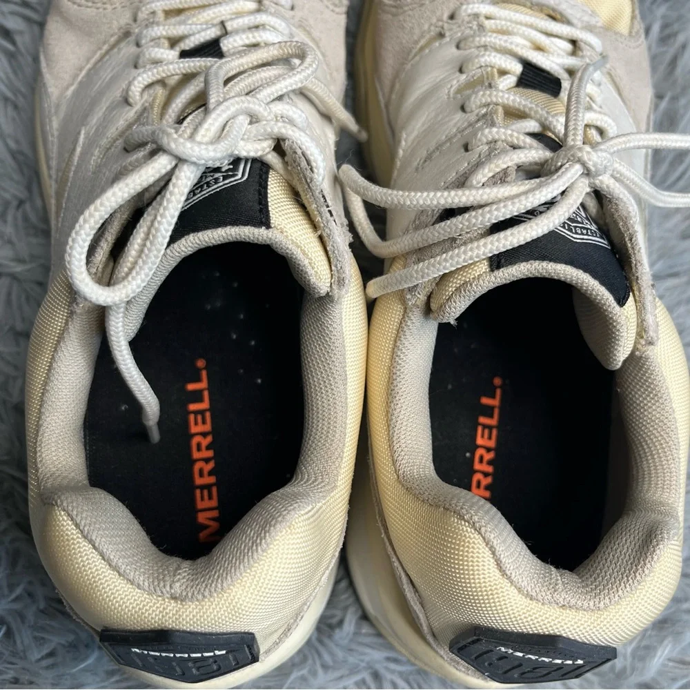 Merrell Sneakers Womens 9.5 Boulder Range J05498 Ivory Gray Casual Shoes Outdoor